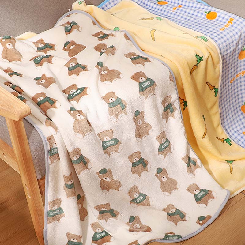 Coral Velvet Pet Blanket, Soft Small Sleeping Cover
