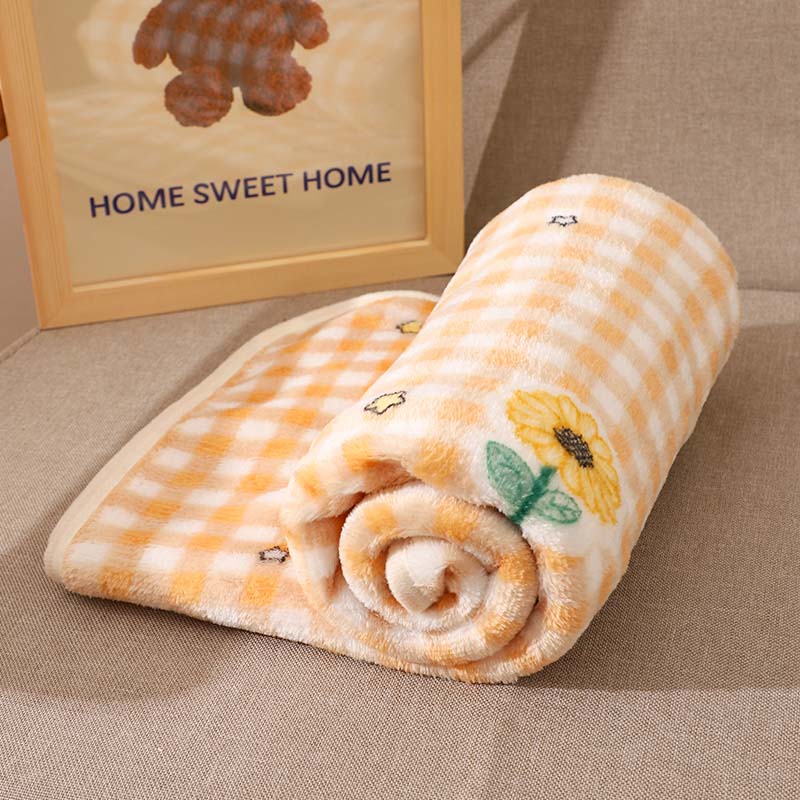Coral Velvet Pet Blanket, Soft Small Sleeping Cover