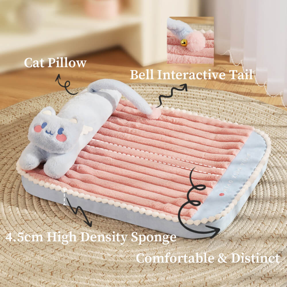 Warm Accompanying Cat Nest, Interactive Cat Bed