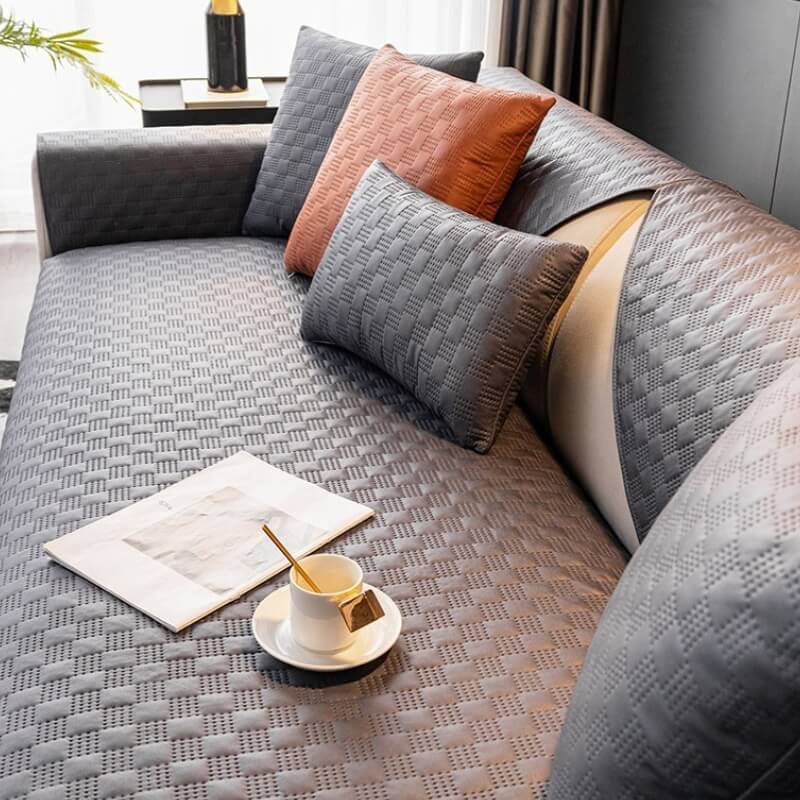 Waterproof Leathaire Fabric Sofa Cover, Furniture Protection Couch Cover
