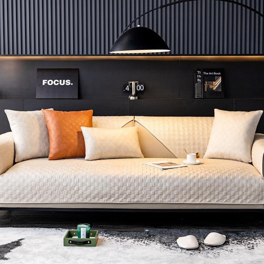 Waterproof Leathaire Fabric Sofa Cover, Furniture Protection Couch Cover
