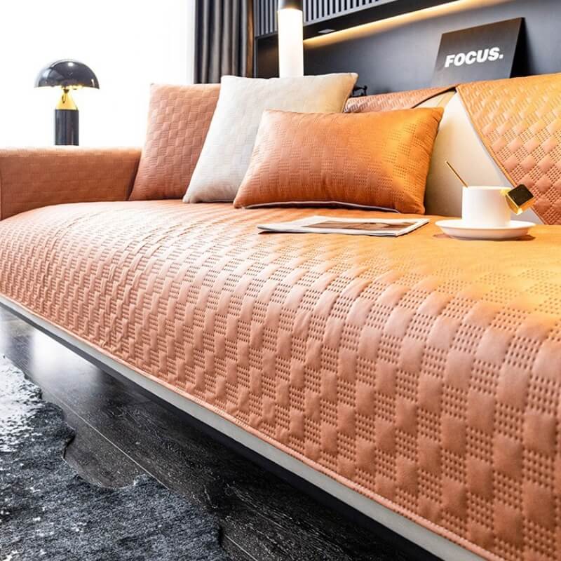 Waterproof Leathaire Fabric Sofa Cover, Furniture Protection Couch Cover