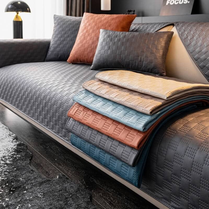 Waterproof Leathaire Fabric Sofa Cover, Furniture Protection Couch Cover