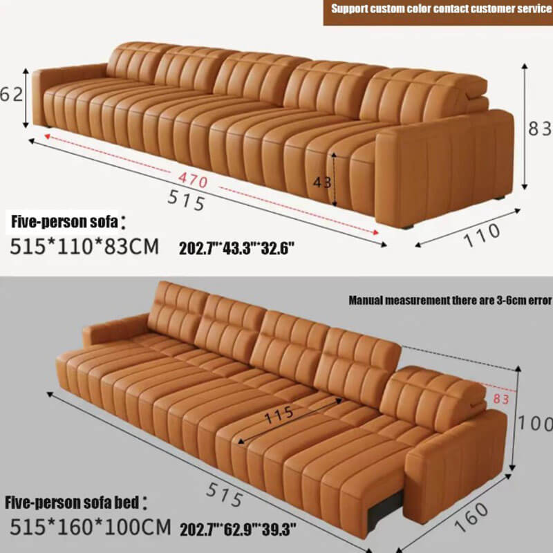 Hot models piano keys caterpillar electric sofa bed villa living room video hall electric function sofa bed