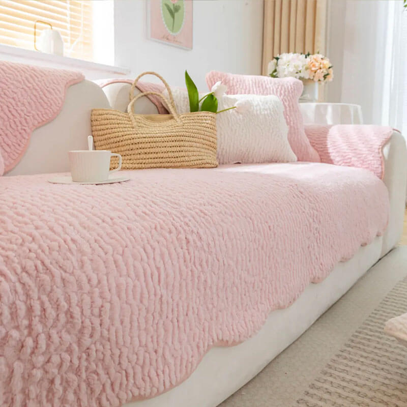 Luxury Thickened Plush Sofa Cushion, Winter Non-Slip