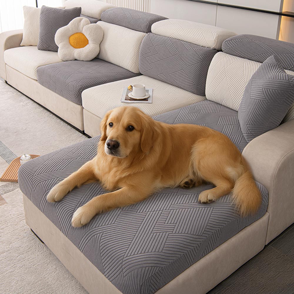 Modern Geometric Stretch Full-Wrap Sofa Cover with Magic Fit