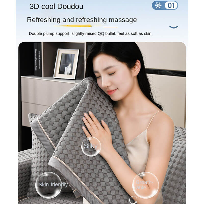 Coussin de canapé rafraîchissant DouDou en soie glacée, coussin de siège cool édition été, housse de canapé antidérapante - Best-seller pour l'été 2023. 