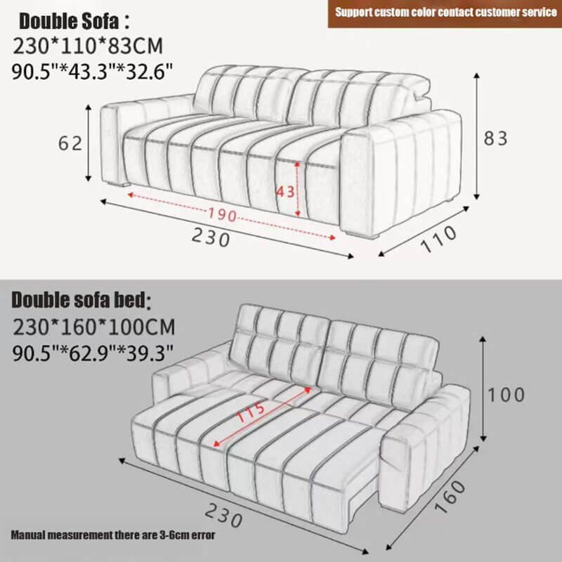 Hot models piano keys caterpillar electric sofa bed villa living room video hall electric function sofa bed