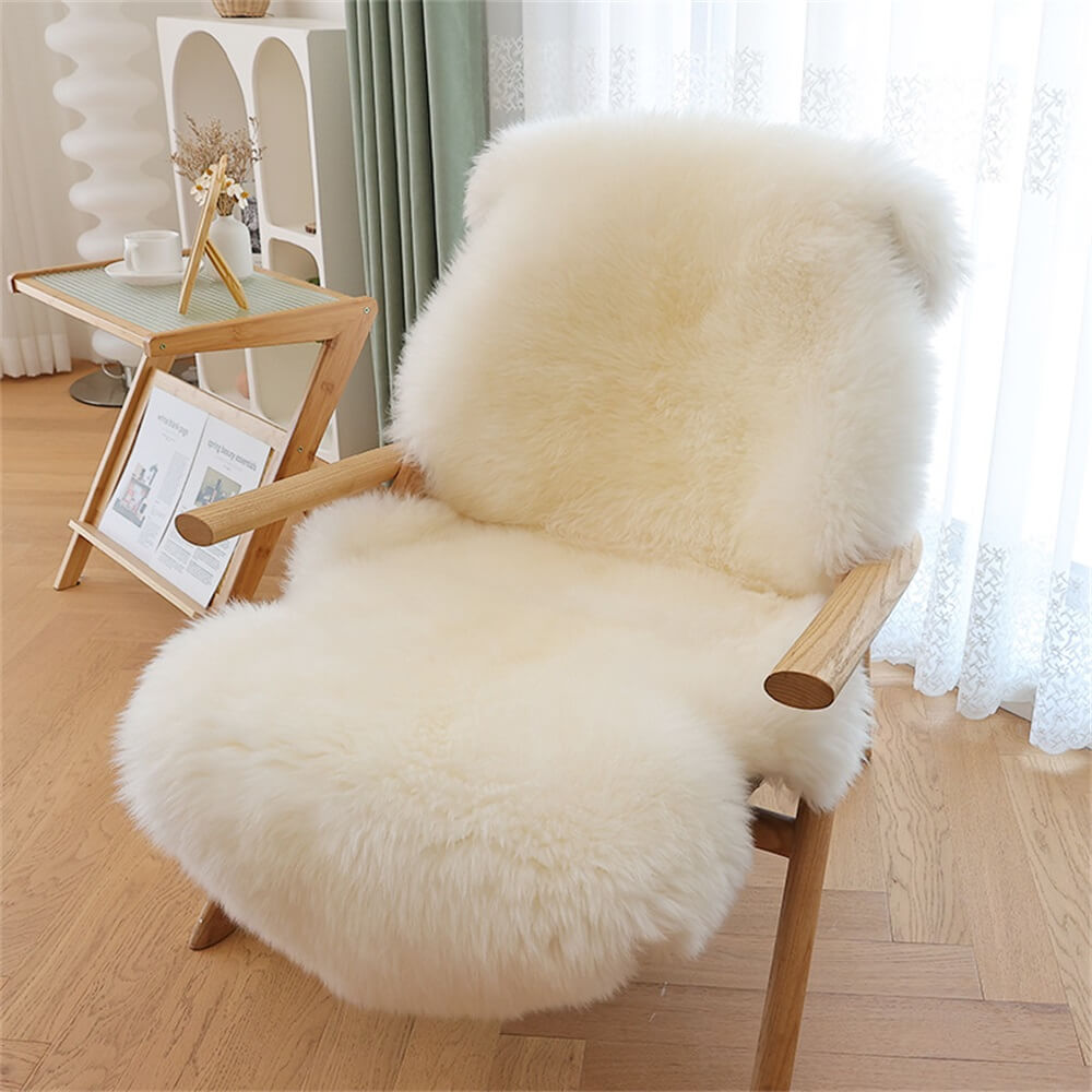 Luxurious Faux Fur Pet-Friendly Chair & Sofa Cover Ultimate Comfort for You and Your Pets