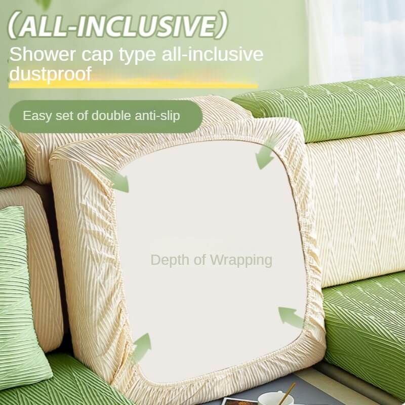 Simple modern summer non-slip ice silk sofa cover, living room decoration