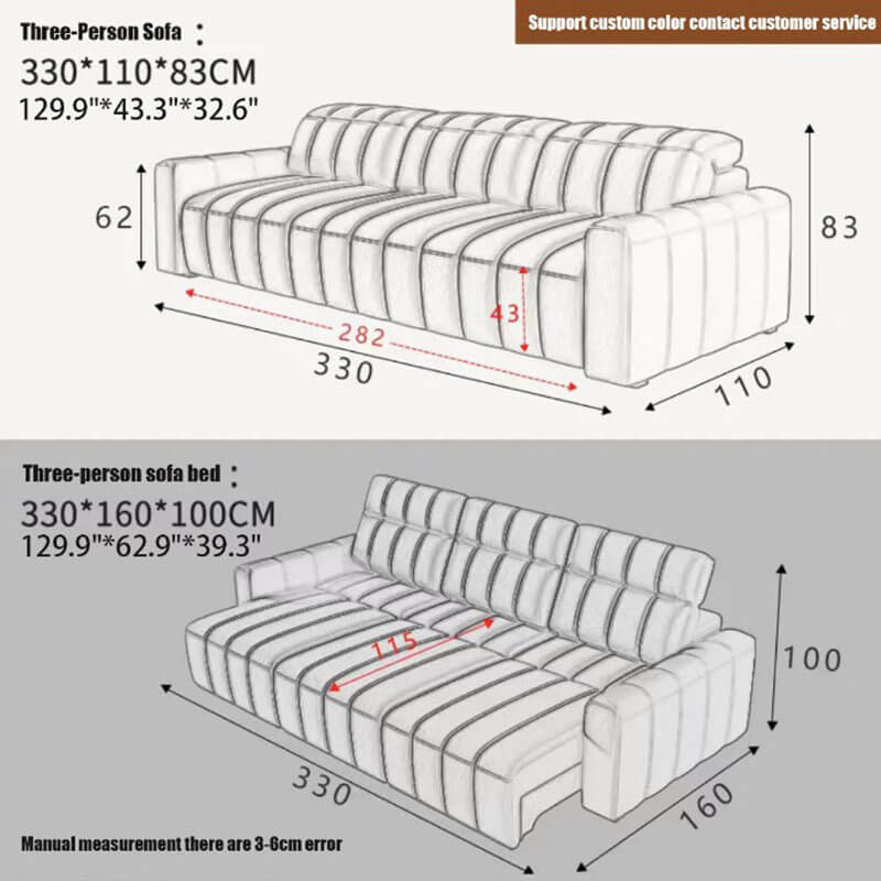 Hot models piano keys caterpillar electric sofa bed villa living room video hall electric function sofa bed