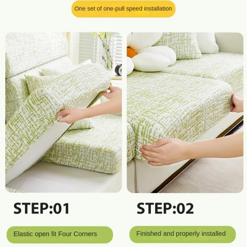 2024 New Summer Non-slip Cool Feeling Ice Silk Sofa Cover