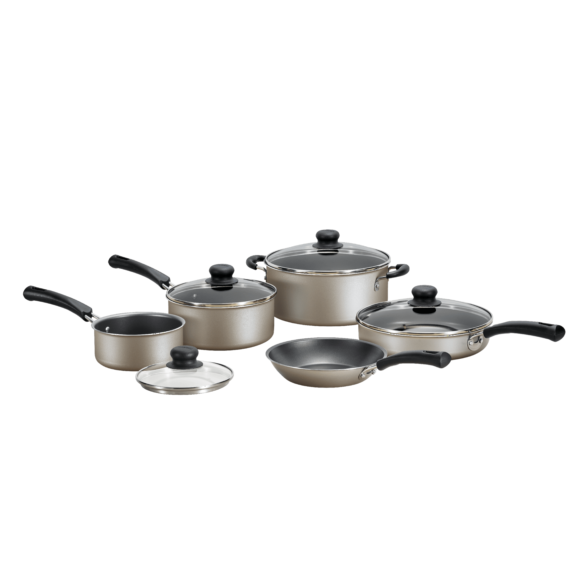 9-Piece Champagne Non-Stick Cookware Set