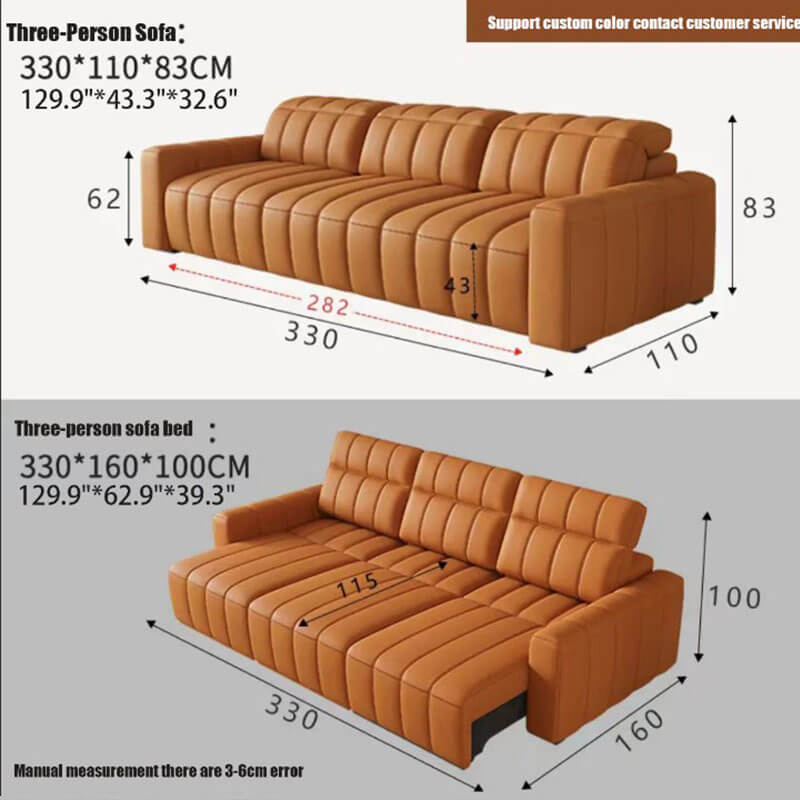Hot models piano keys caterpillar electric sofa bed villa living room video hall electric function sofa bed