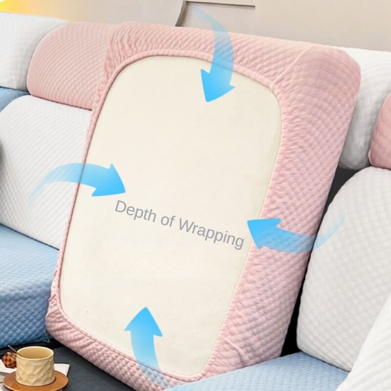 2024 summer new anti cat scratch elastic ice silk sofa cover