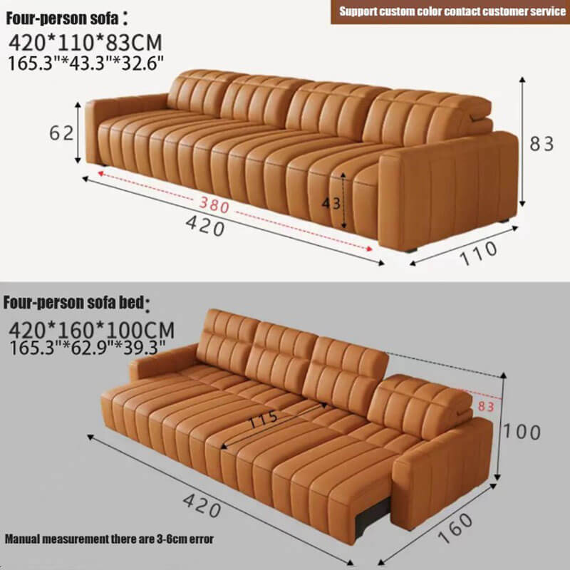 Hot models piano keys caterpillar electric sofa bed villa living room video hall electric function sofa bed