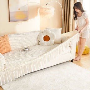 2023 stretch sofa cover all-inclusive universal models, bubble yarn sofa cover, anti-cat scratch four seasons universal