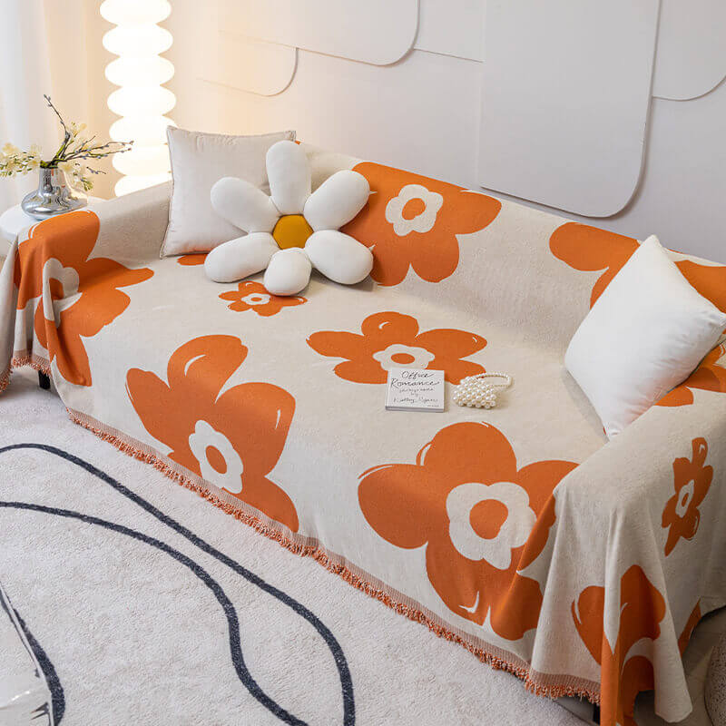 Anti-Cat Scratch Chenille Sofa Cover, Simple Fashion Model Sofa Towel Cloth