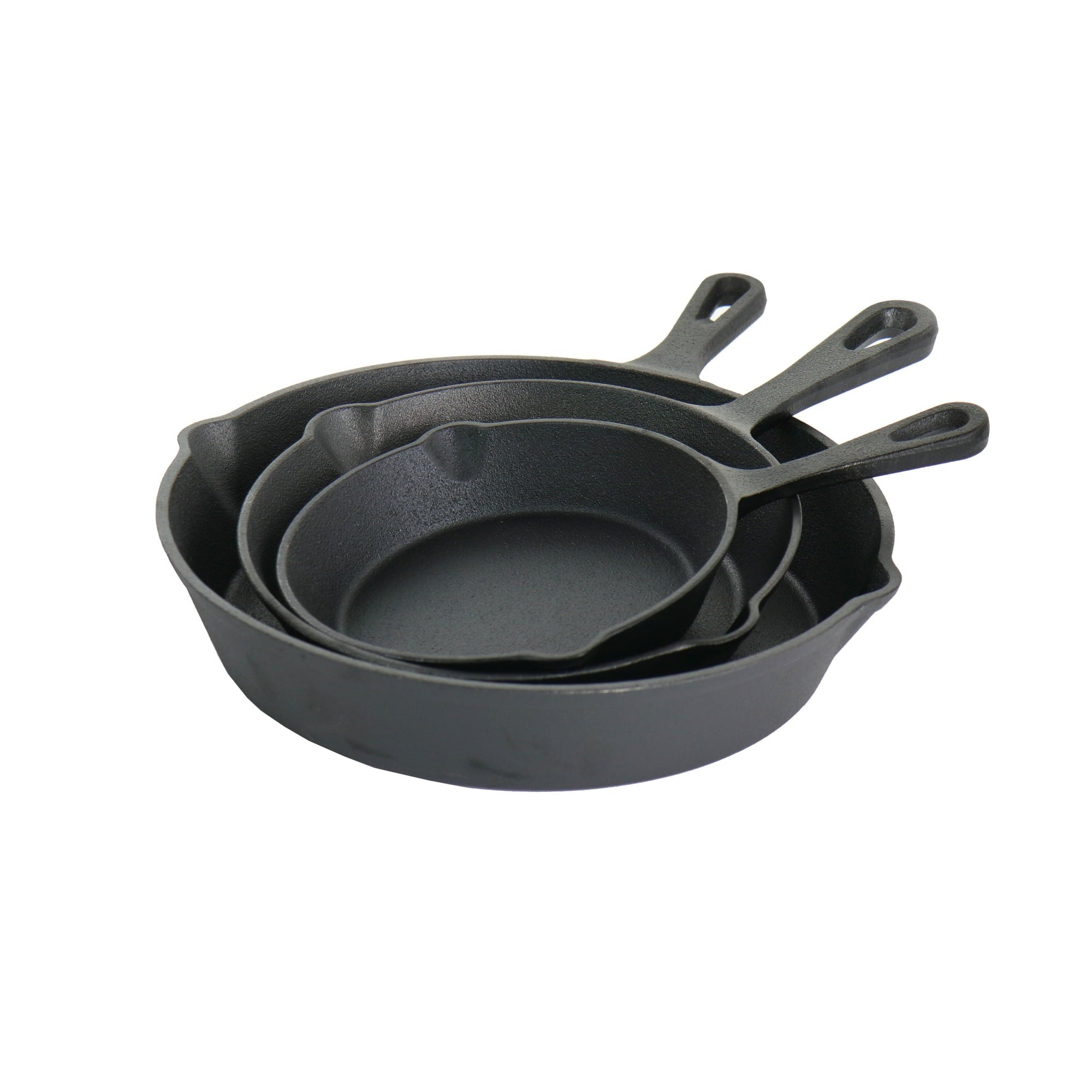 Pre-Seasoned Cast Iron Skillet Set – 3-Piece Cooking Essentials