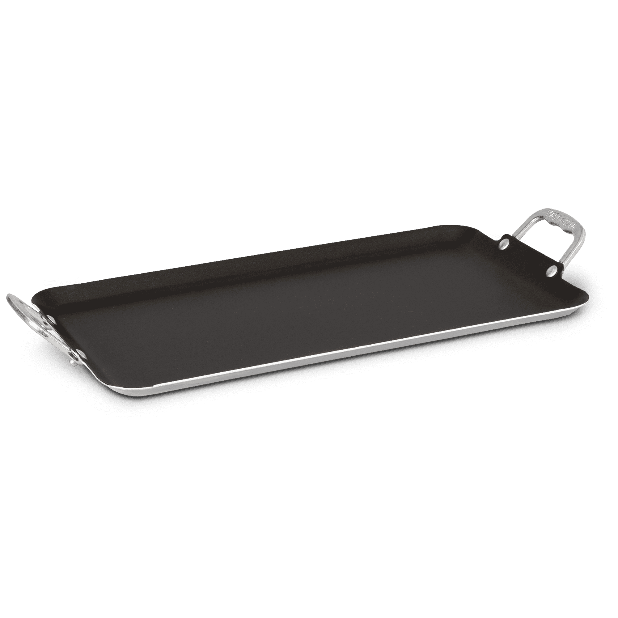 20" Double Burner Griddle - Non-Stick, Dishwasher Safe, Aluminum Handles