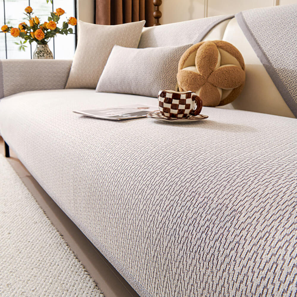 Chenille Minimalist Anti-Slip Cat Scratch-Resistant Sofa Cover