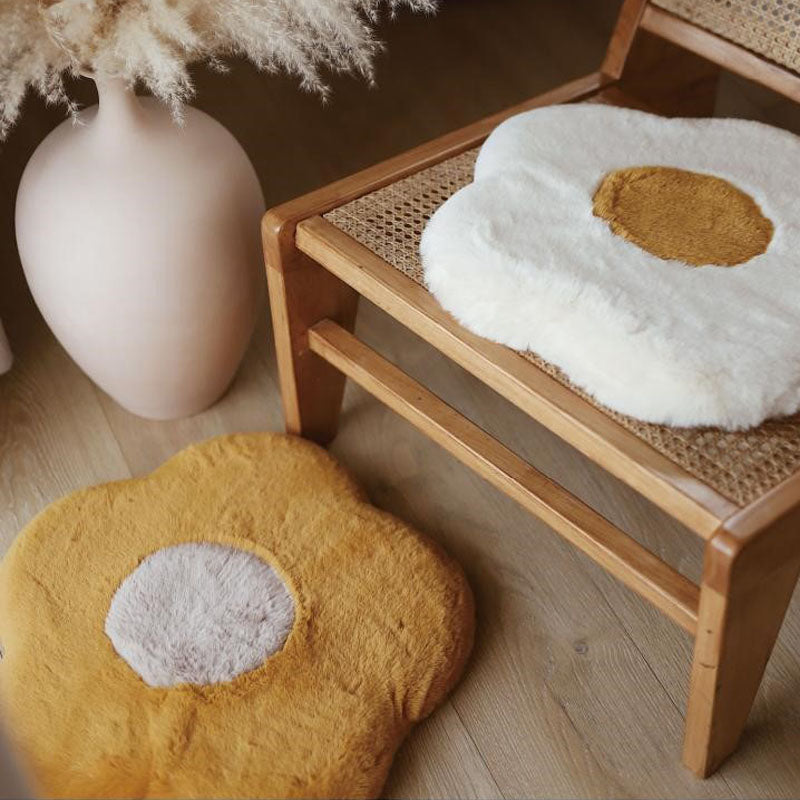 Tappetino per gatti in memory foam con motivo a girasole, cuscino per seduta