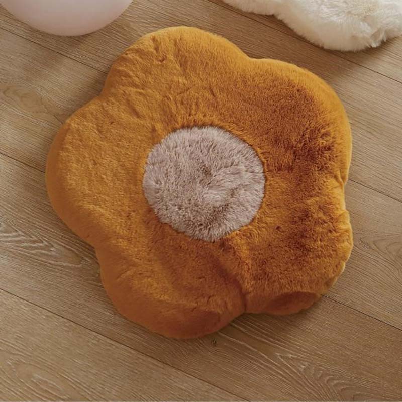 Tappetino per gatti in memory foam con motivo a girasole, cuscino per seduta