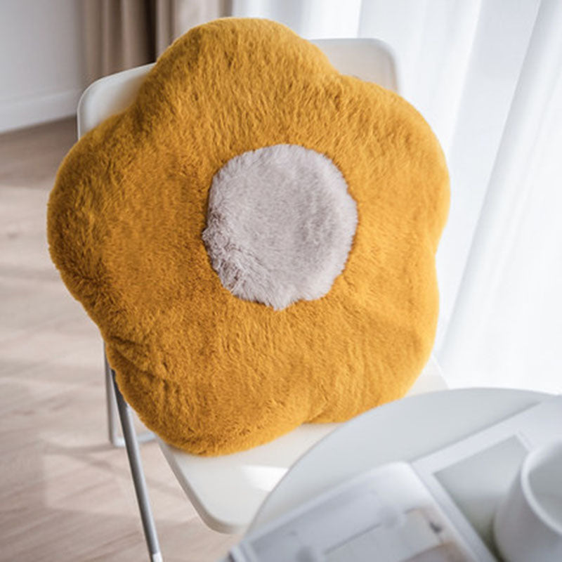 Fluffy Sunflower Memory Foam Cat Mat, Seat Pad