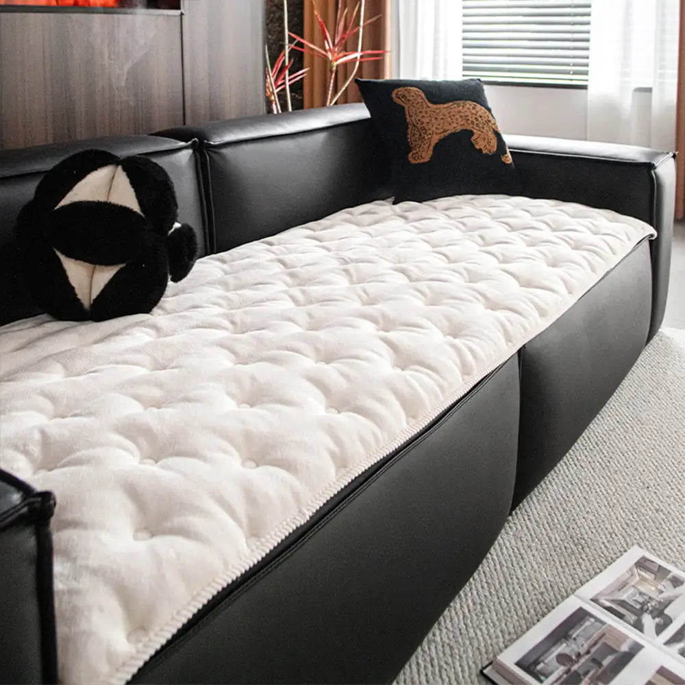 Vintage Leather Non-Slip Sofa Protection Couch Cover