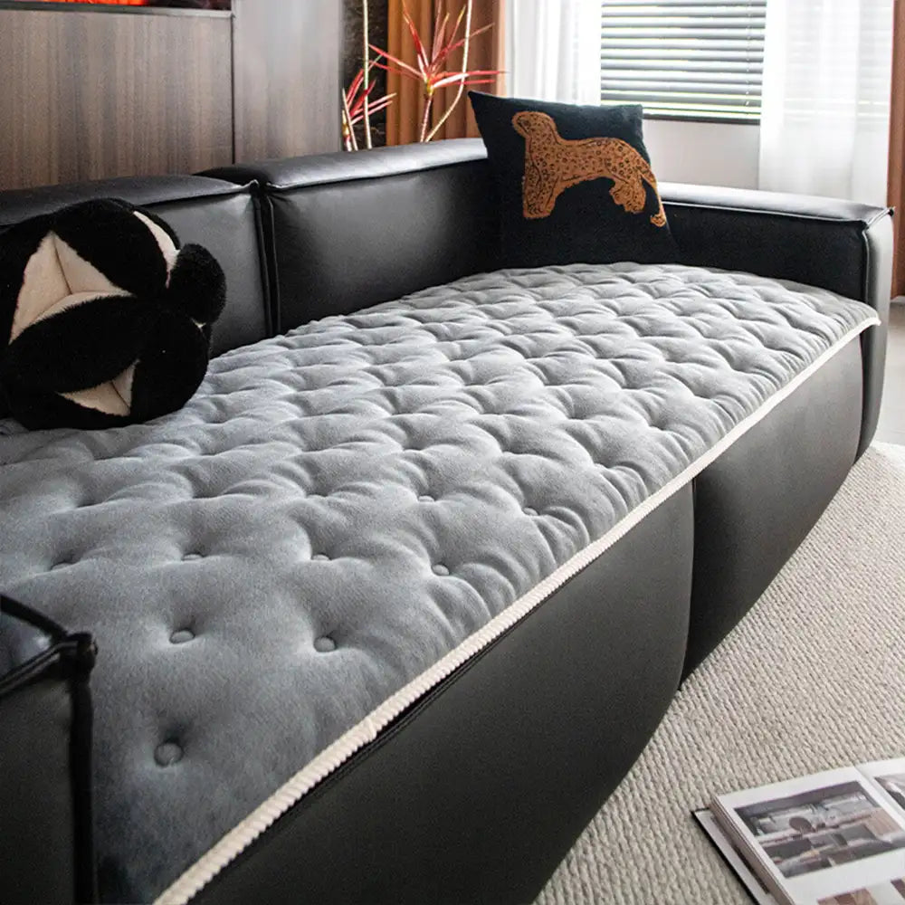 Vintage Leather Non-Slip Sofa Protection Couch Cover