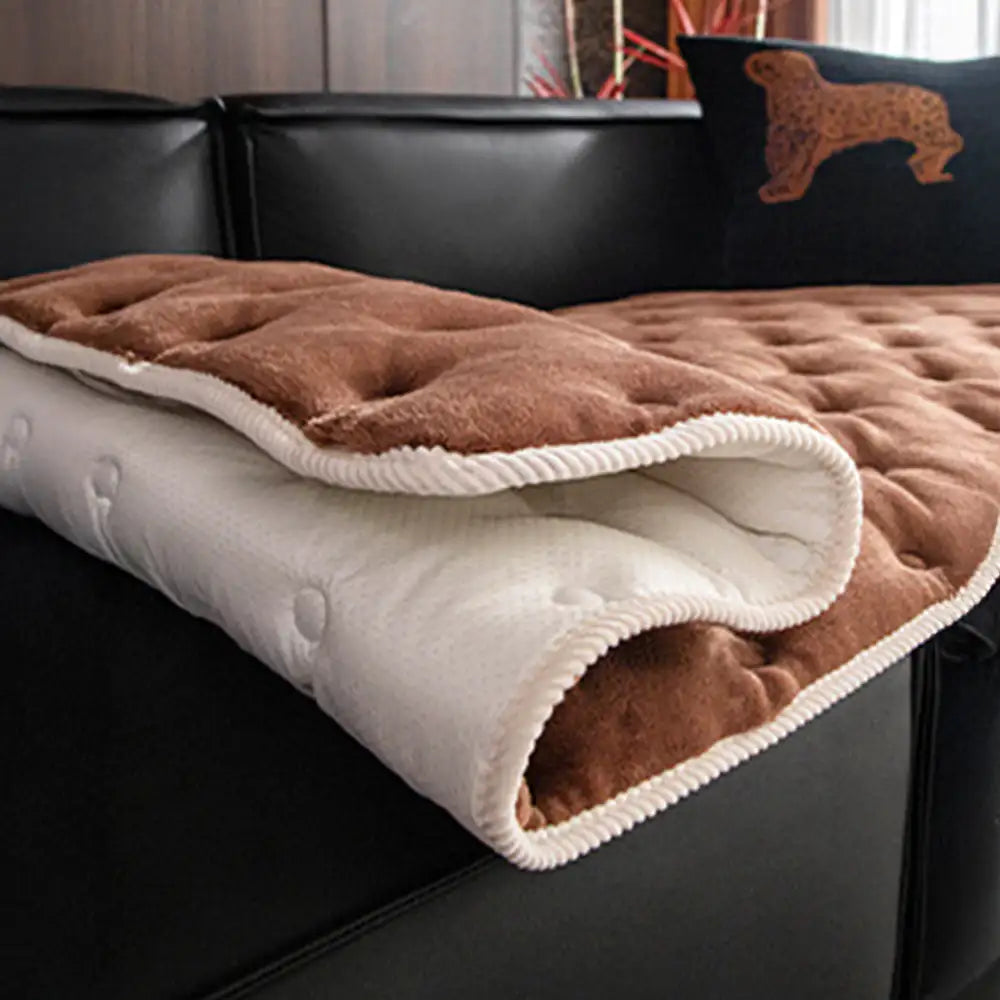 Vintage Leather Non-Slip Sofa Protection Couch Cover