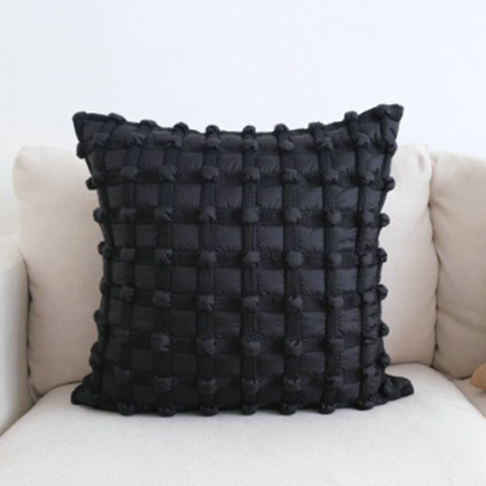 Luxury Fashion Checkered Decorative Lumbar Pillow for Home Sofa