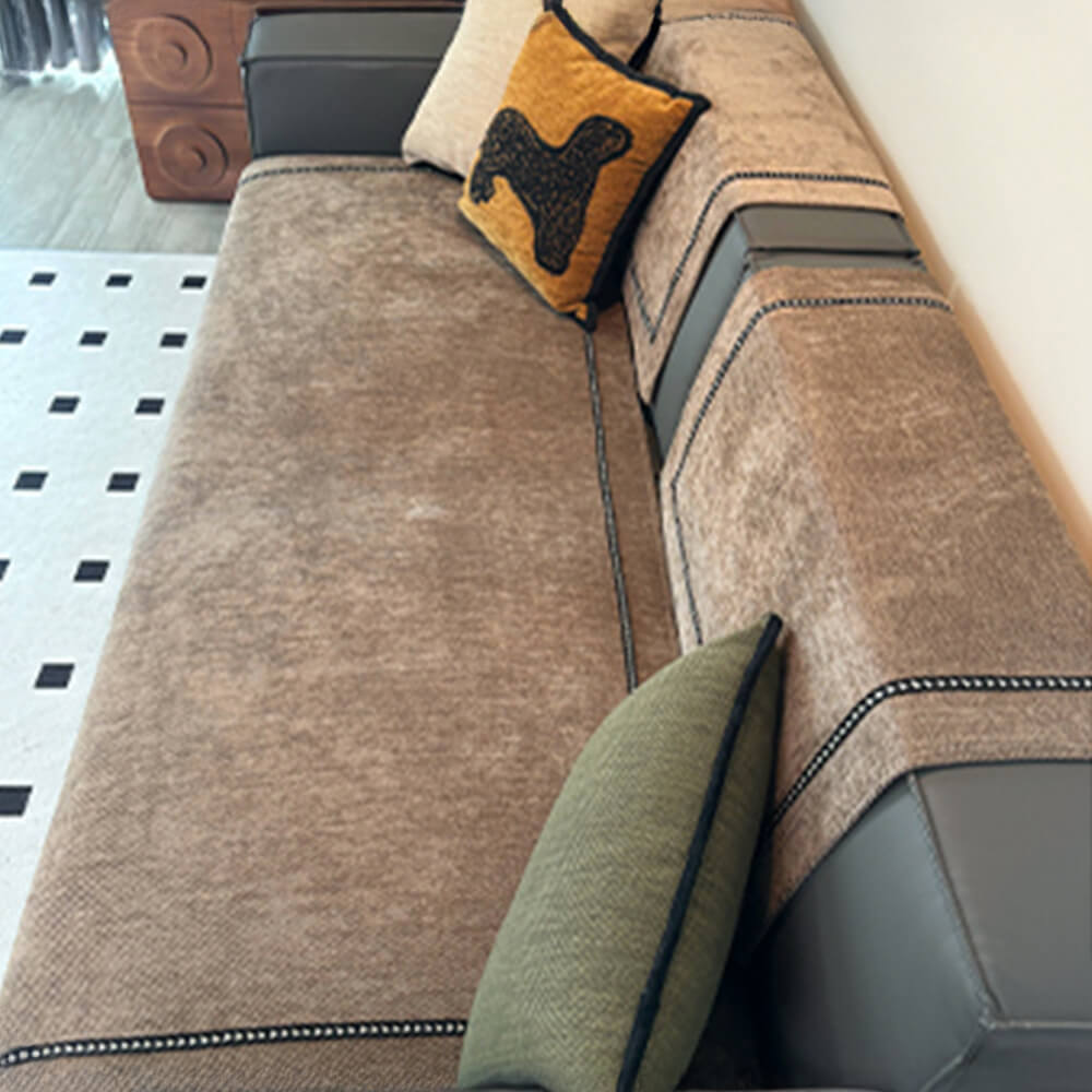 Simple Modern Jacquard High-Density Non-Slip Chenille Sofa Cover