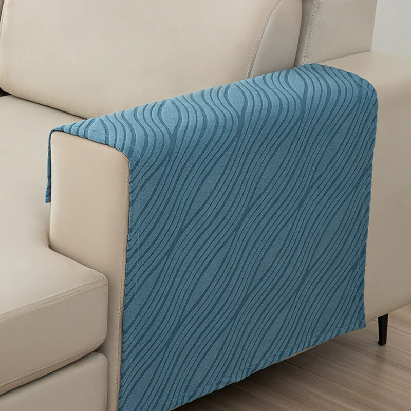 Soft Furry Sofa Armrest Cover Set – Non-Slip Couch Protector for Living Room Furniture