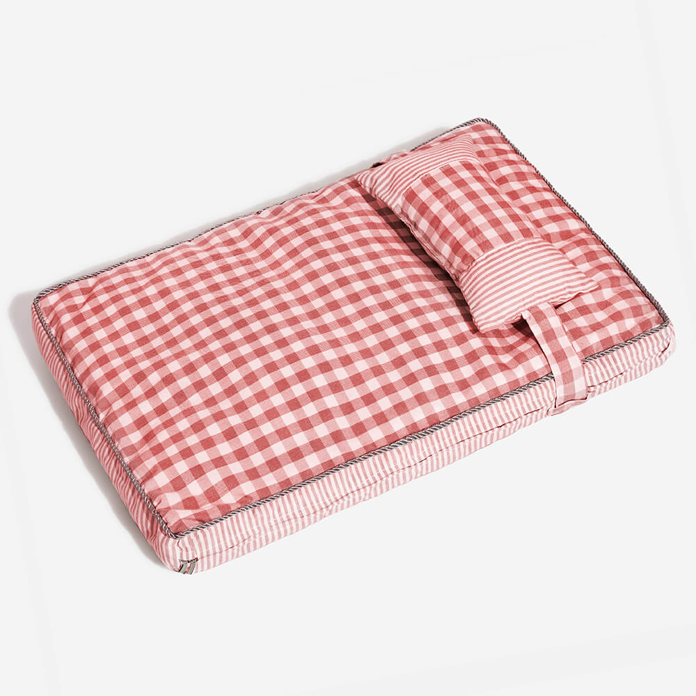 Fashion Checkered Pattern Washable Pet Bed for Dogs & Cats