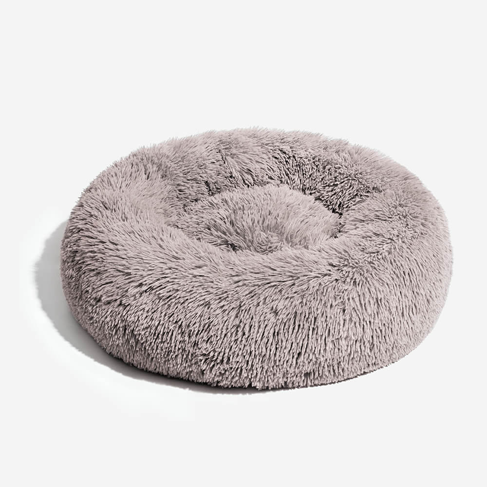 Fuzzy Round Fluffy Dog Bed for Ultimate Comfort