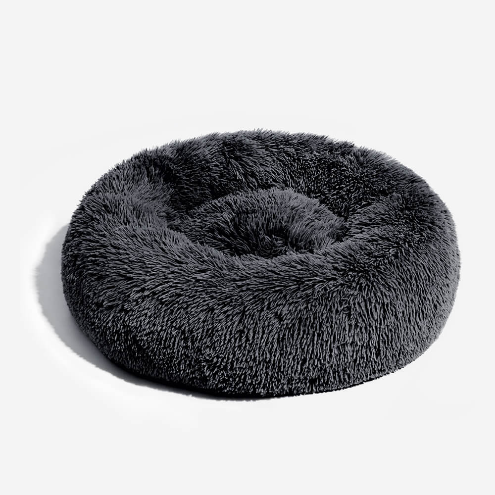 Fuzzy Round Fluffy Dog Bed for Ultimate Comfort
