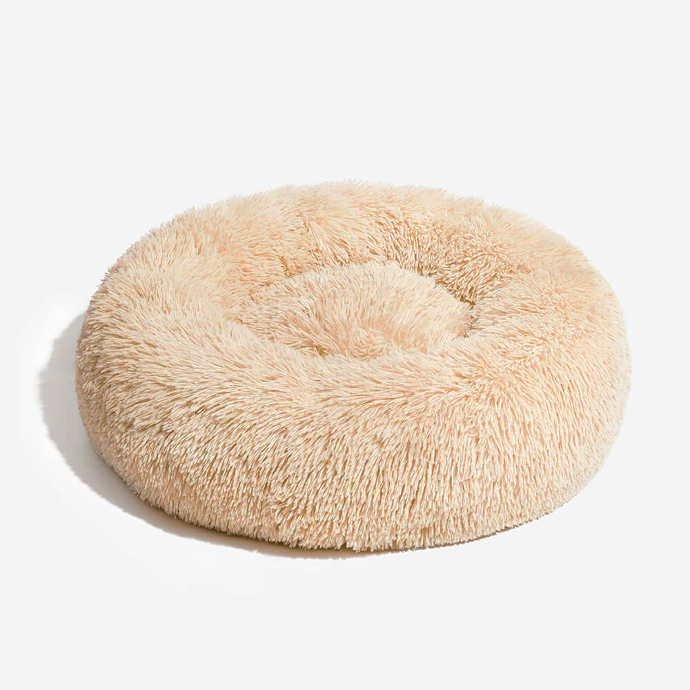 Fuzzy Round Fluffy Dog Bed for Ultimate Comfort