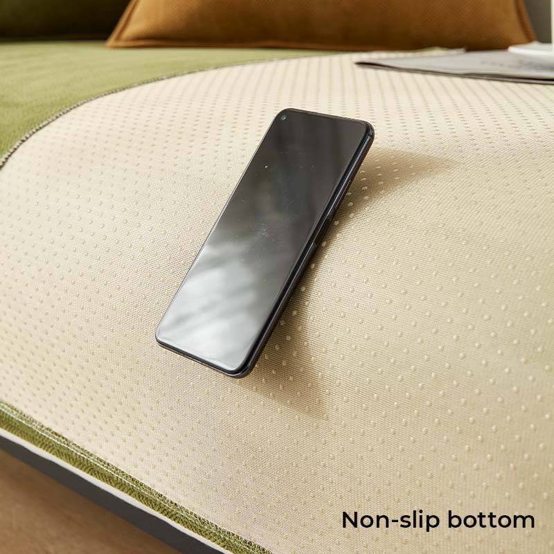 2023 cuscino per divano in ciniglia modelli quattro stagioni, adatto per divano a L universale, modelli antiscivolo in tessuto di copertura in tinta unita 