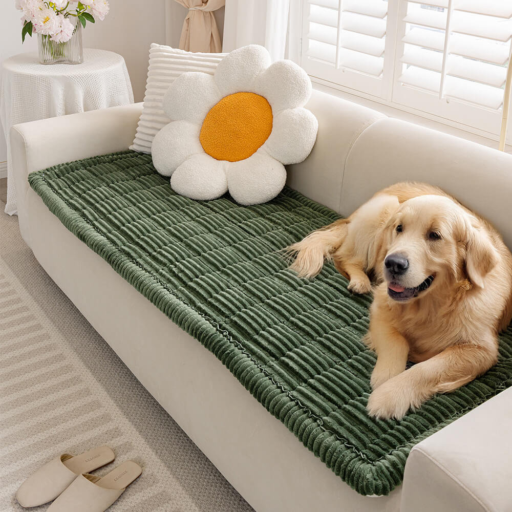 Lazy Soft Flannel Breathable Non-Slip Pet Mat Sofa Protector