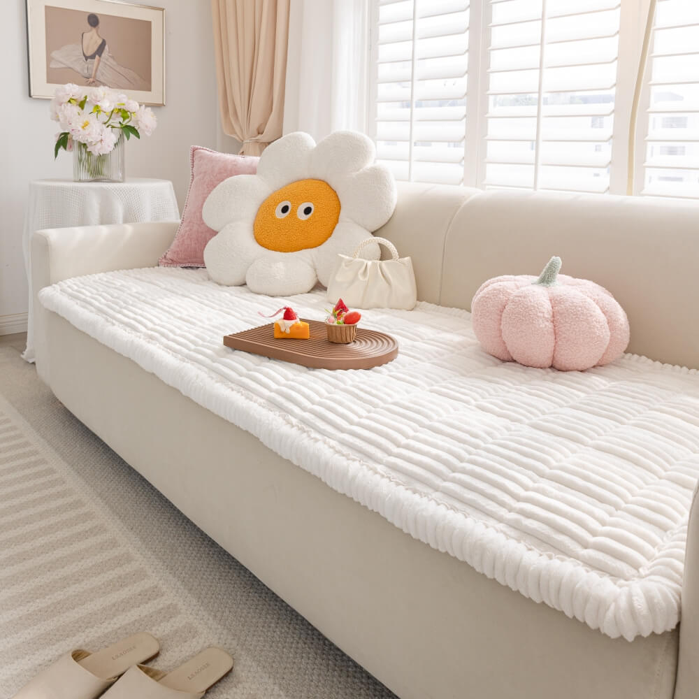 Lazy Soft Flannel Breathable Non-Slip Pet Mat Sofa Protector