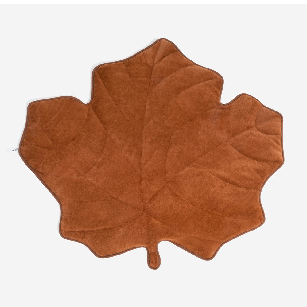 Leaf-Shaped Plush Washable Dog Mat, The Leaf Collector