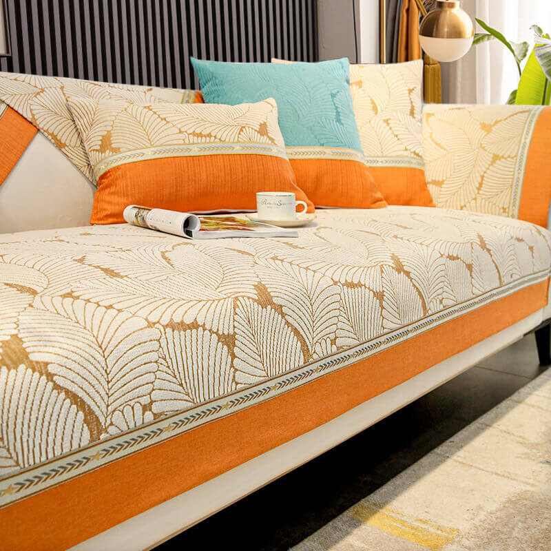 Chenille Sofa Cushion, Four-Season Universal Non-Slip Cover, Simple Fashion New Model