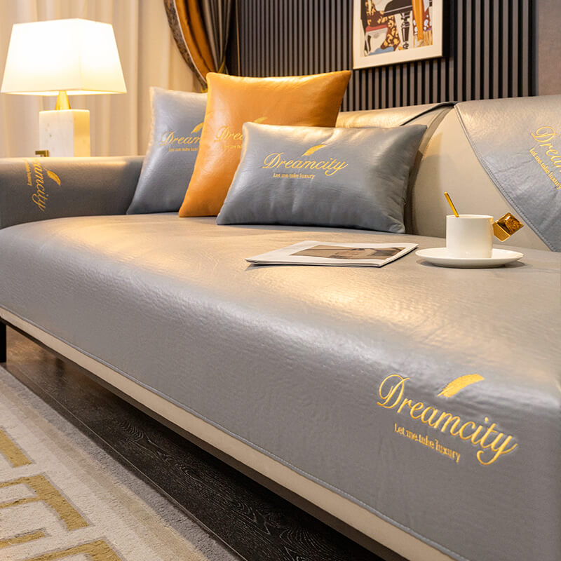Light Luxury Tech Fabric Sofa Cushion, Waterproof, Cola-Resistant, and Cat Scratch-Resistant
