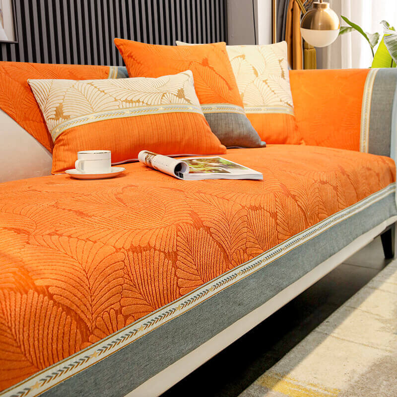 Chenille Sofa Cushion, Four-Season Universal Non-Slip Cover, Simple Fashion New Model
