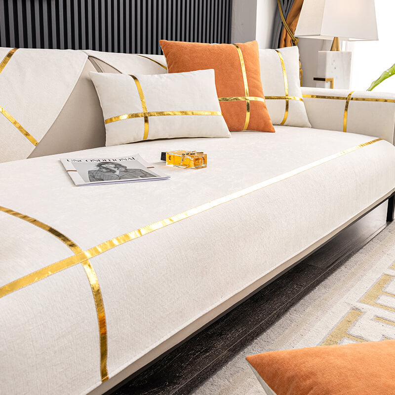 Light Luxury Simple Four-Season Chenille Sofa Cushion, Dust Cover Sofa Cloth