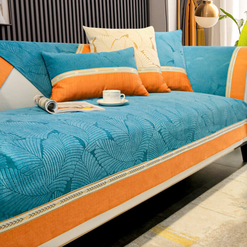 Chenille Sofa Cushion, Four-Season Universal Non-Slip Cover, Simple Fashion New Model