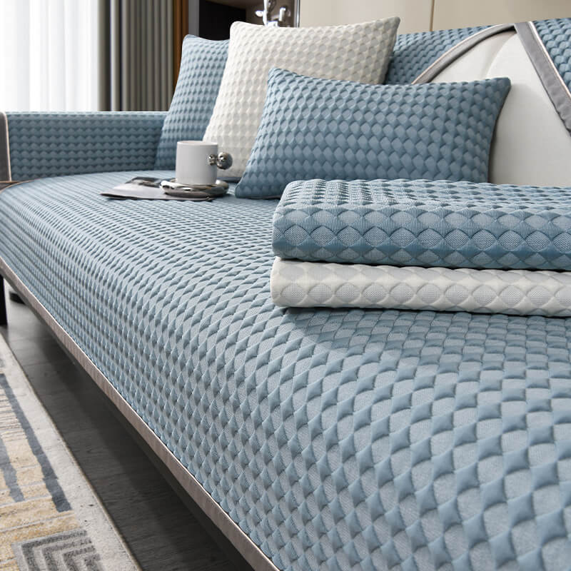Cool Bean Ice Silk Sofa Cushion, Summer Non-Slip Seat Cushion, Best-Selling Summer Sofa Cover
