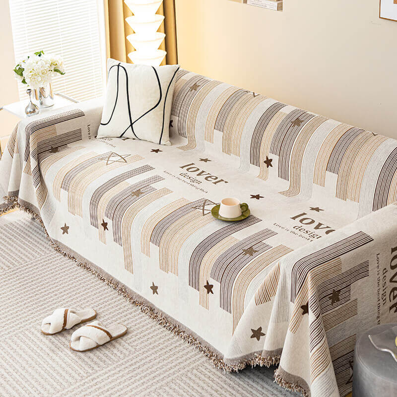 INS Style Chenille Sofa Cover Towel, Full-Package Universal Sofa Blanket, Four-Season Model