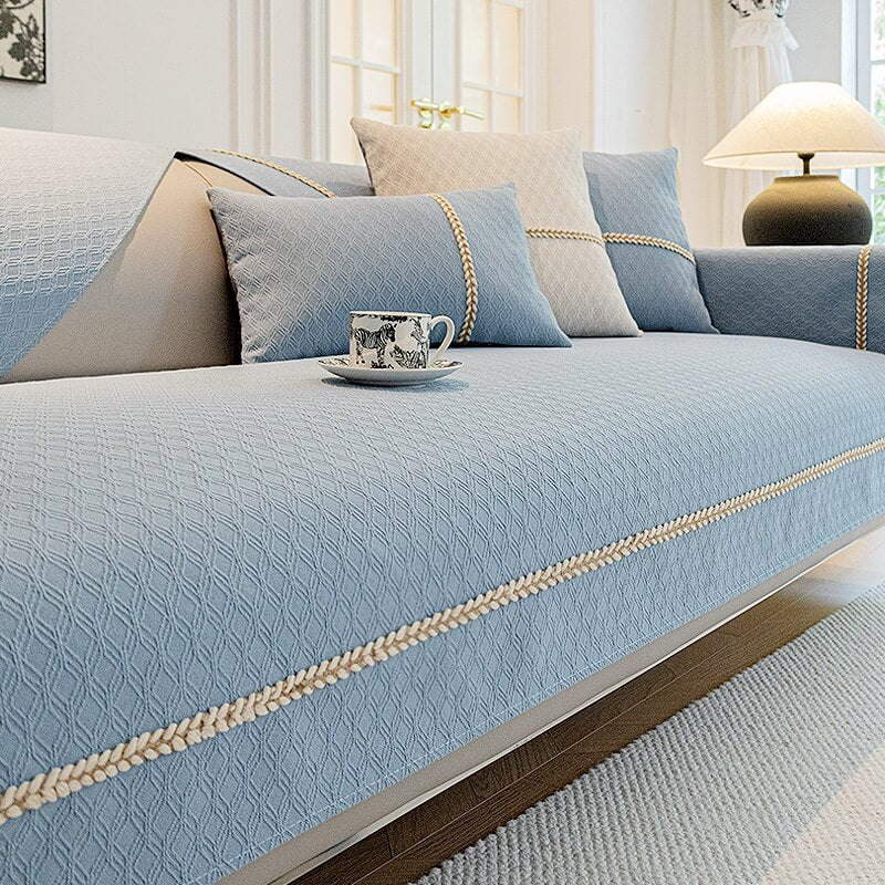 Coussin de canapé en Chenille, quatre niveaux, universel, antidérapant, simple, moderne, léger, de luxe, housse de canapé en tissu 